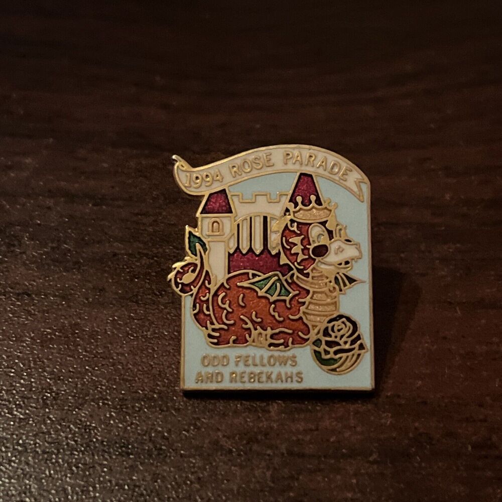 Vintage 1994‎ Rose Parade Odd Fellows And Rebekahs Lapel Hat Pin